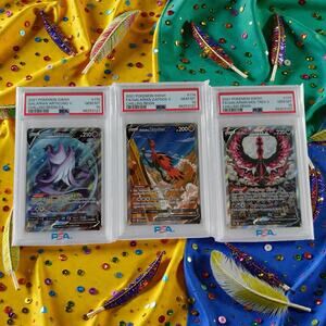 Sequential PSA 10 Galarian Articuno Zapdos Moltres V Alt Art Chilling Reign Trio